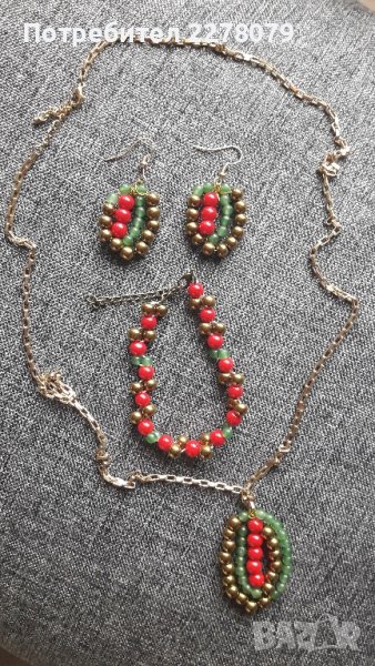 ПРОМО комплект бижута от полускъпоценни камъни - ръчна изработка, снимка 1