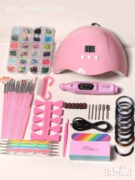 Комплект за маникюр uv led печка електрическа пила , снимка 1