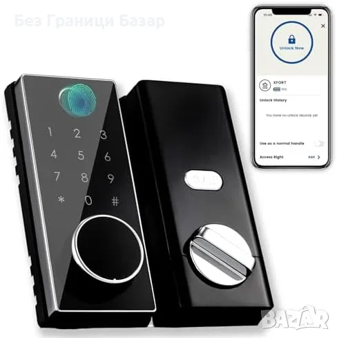 Нова Смарт брава XFORT за врата Пръстов отпечатък и кодово отключване, снимка 1