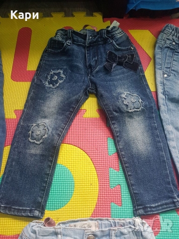 Лот Бебешки дънки 6-12м 4лв броя, снимка 4 - Бебешки дънки - 36076982