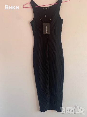 Черна рокля XXS, снимка 2 - Рокли - 39943700