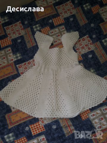 Детска плетена рокля, снимка 1