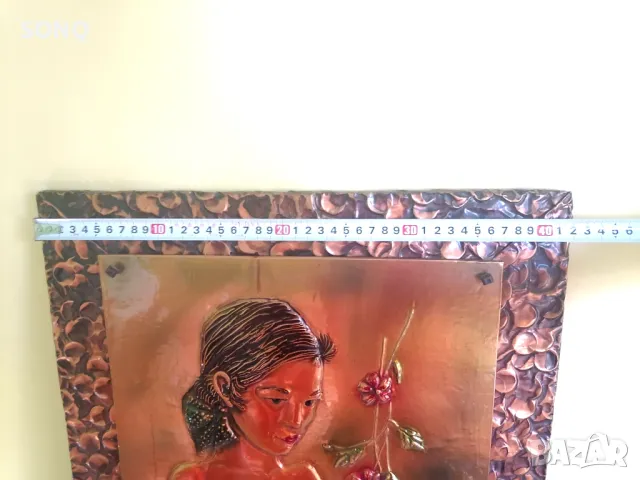 Невероятно Красиво Старо Медно Пано, снимка 8 - Пана - 47455909