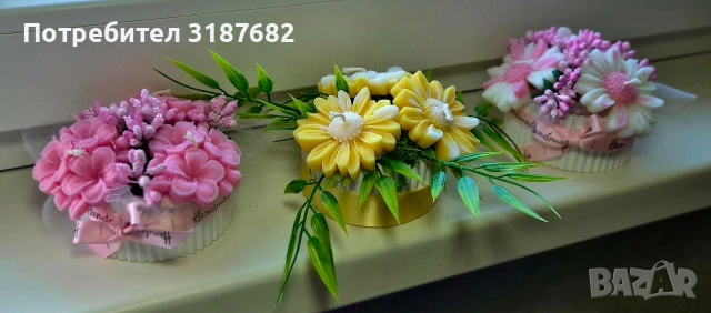 Букети от соев восък! , снимка 4 - Подаръци за жени - 53140682