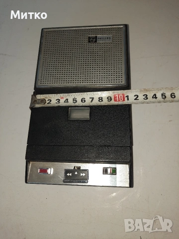Ретро моно журналистически касетофон марка PHILIPS, снимка 12 - Антикварни и старинни предмети - 53624544