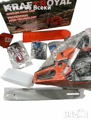 Бензинова Резачка за дърва KRAFTROYAL, снимка 7 - Други инструменти - 48915641