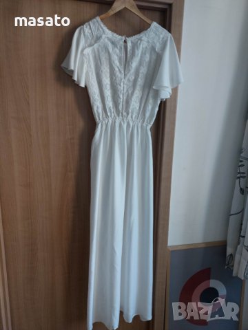 LA MORENA - дълга бяла рокля, снимка 2 - Рокли - 40619816