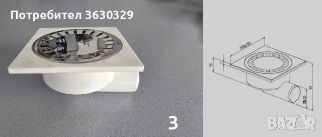Подов сифон за вътрешен монтаж, снимка 3 - ВИК - 48702902