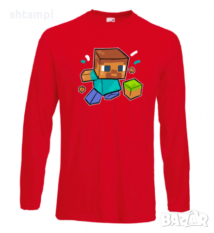 Мъжка тениска Steve Diamond,Minecraft,Игра,Забавление,подарък,Изненада,Рожден Ден., снимка 15 - Тениски - 36497110