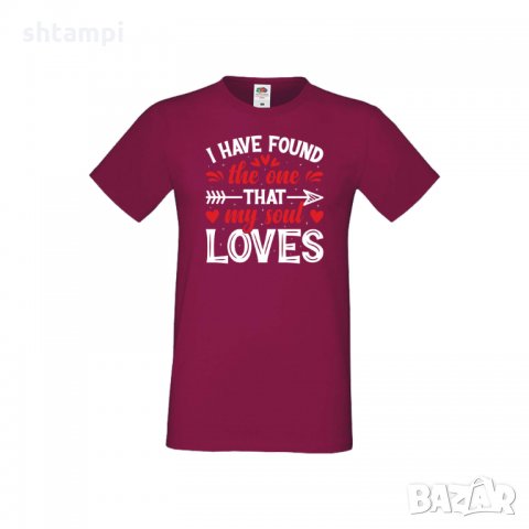 Мъжка тениска Свети Валентин I Have Found The One That My Soul Loves