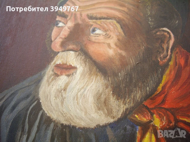 Стара картина ,масло върху платно., снимка 6 - Картини - 50658391