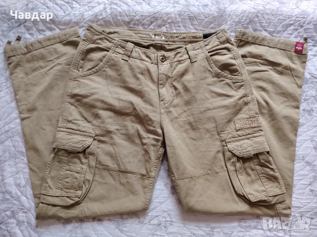ALPHA INDUSTRIES - мъжки карго панталон, размер 36/XL, снимка 2 - Панталони - 55844429