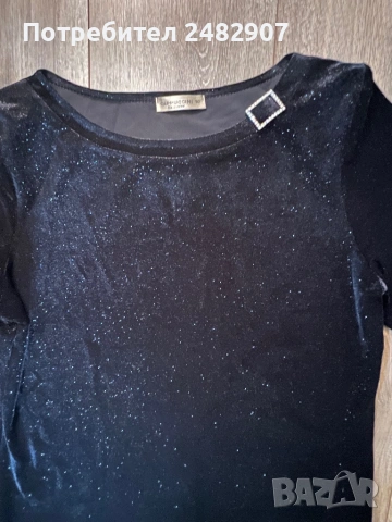 Дамска блуза с блестящ ефект, снимка 8 - Блузи с дълъг ръкав и пуловери - 53693840