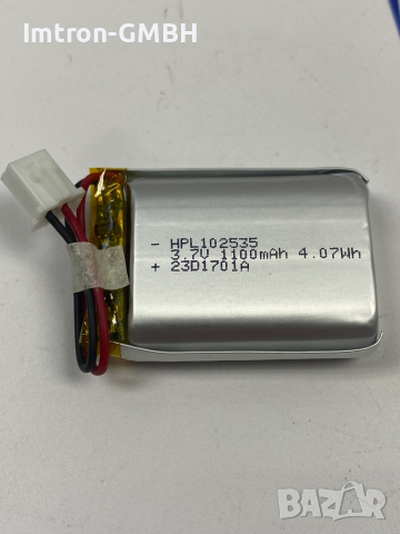  Литиево-йонна батерия 1100mAh / 3.7V /  HPL 102535, снимка 3 - Друга електроника - 44512049