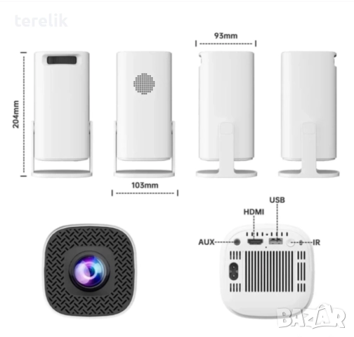 % Нов S40Max 450 Смарт проектор и игрова конзола с 35 000 вградени игри 4K, Android 11, снимка 7 - Плейъри, домашно кино, прожектори - 52379652