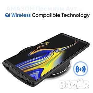 NEWDERY Кейс с Батерия 5000 mAh за Samsung Galaxy Note 9/Qi Безжично зареждане/повдигната рамка/TPU, снимка 9 - Калъфи, кейсове - 41059454