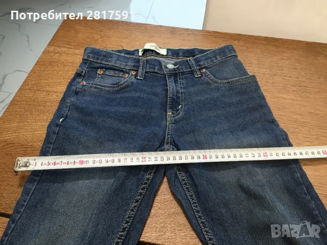 Оригинални детски класически дънки Levi’s mod 511 slim, размер 164, 13-14 год, снимка 3 - Детски панталони и дънки - 49605818
