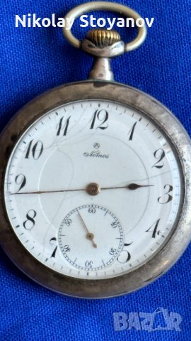 Сребърен Джобен часовник NOMOS, снимка 2 - Джобни - 41793817