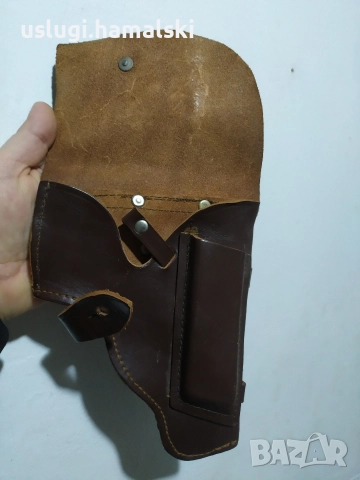 Ретро кожен кобур за пистолет Макаров, снимка 4 - Антикварни и старинни предмети - 52694154