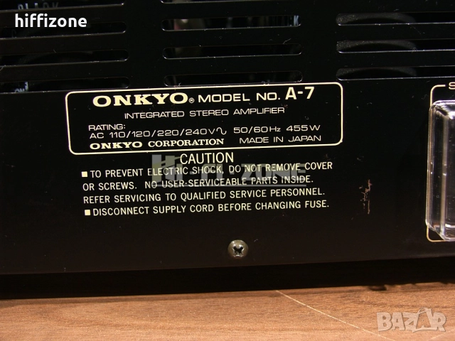 Усилвател   Onkyo a-7 , снимка 10 - Ресийвъри, усилватели, смесителни пултове - 51606527
