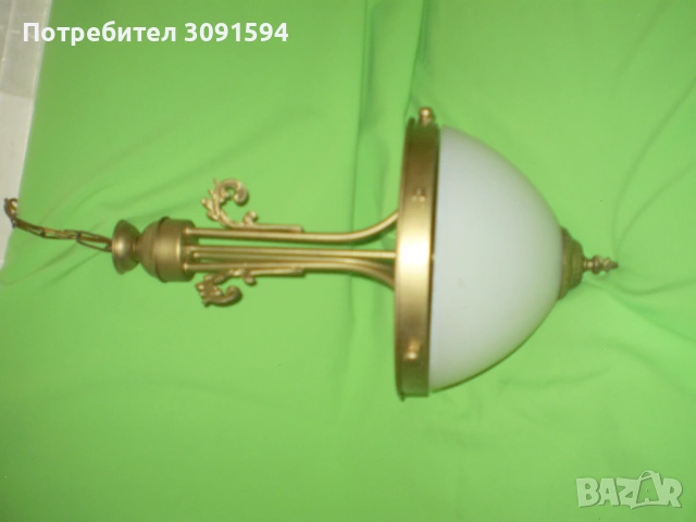 Таванна лампа в стил Арт Деко в добро състояние, снимка 5 - Полилеи - 53584386
