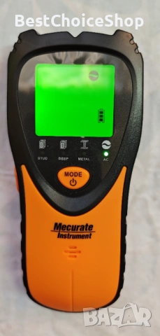 Стенен Детектор / Локатор/ скенер - 5 в 1 с LCD дисплей и звукова аларма за греди, метал, кабели, снимка 2 - Друга електроника - 53658490