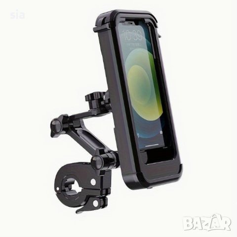 Стойка за телефон за мотор, скутер, електрическа тротинетка, велосипед, автоматична , снимка 2 - Аксесоари и консумативи - 44397411