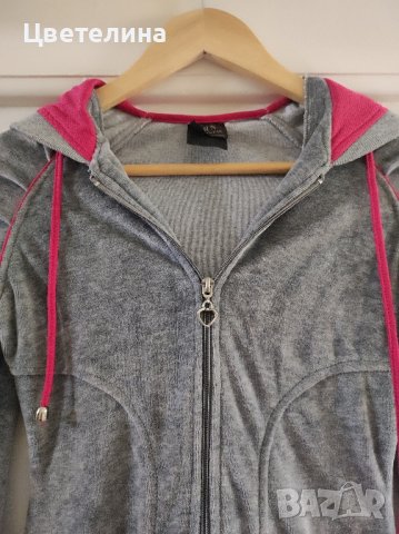 Дамски плюшен втален суитшърт с качулка  размер S , снимка 4 - Суичъри - 42612589