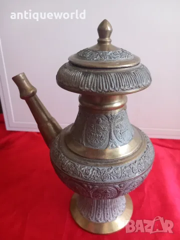 Непалска Карува ,Бронзов Съд за Вода , Будизъм, снимка 3 - Антикварни и старинни предмети - 55746719