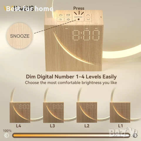 Будилник Sunrise, светлина за събуждане, помощ за сън, снимка 7 - Друга електроника - 51121459