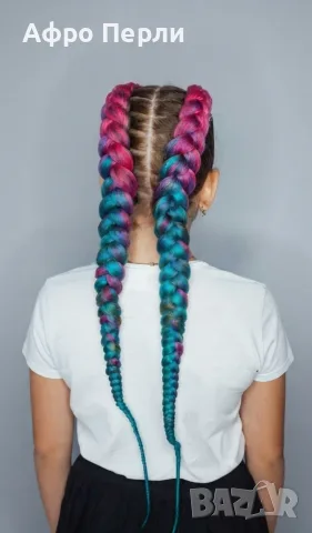 🎁Боксьорски Плитки 👑Box braids Детски прически Опашки Бохо Туистъри Ариел Къдрици Афро Канекалон , снимка 6 - Аксесоари за коса - 55848181