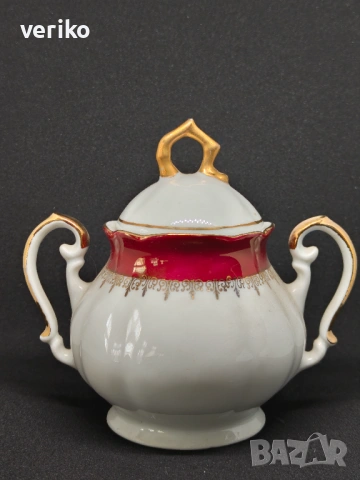 Лот захарница и каничка за мляко, снимка 3 - Антикварни и старинни предмети - 53692847