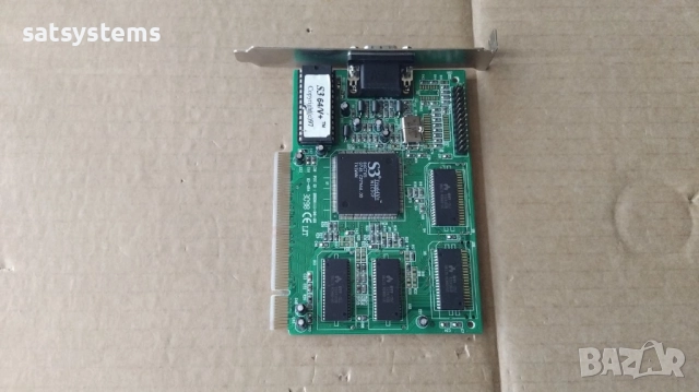 Видео карта S3 Trio 64V+ Trio S3-4SA 2MB PCI, снимка 6 - Видеокарти - 40364041