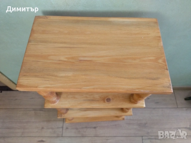 Ретро -дървена етажерка !!!, снимка 4 - Етажерки - 53825660