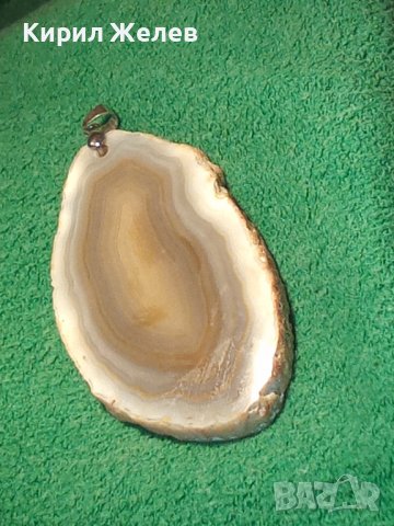 ОРФЕЕВ АХАТ СКЪПОЦЕНЕН МЕДАЛЬОН МАЙСТОРСКА АРТ ИЗРАБОТКА 8834, снимка 3 - Колиета, медальони, синджири - 30410890