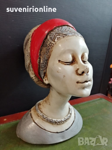 Декоративна статуетка африканка, снимка 3 - Статуетки - 36220154