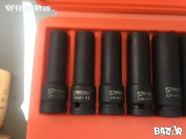 Ковани ударни вложки 1/2" удължени (10-32мм.) 15 бр. к-т , снимка 2 - Гедорета - 50786426