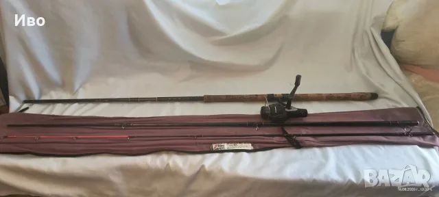 Рядък винтидж комплект Abu Garcia Conolon 800 Quiverlite (3.53m) + Макара Cardinal 52