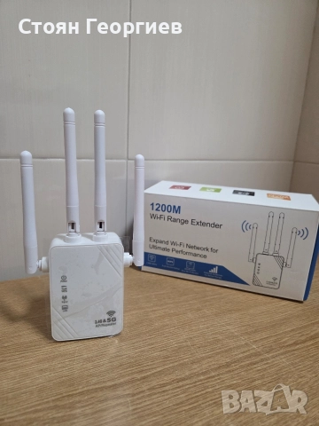 Wi-Fi усилвател / повторител – Dual Band 1200M (2.4GHz + 5GHz)Поддържа 2.4G