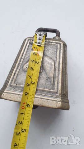 Стар английски бронзов звънец за кон, снимка 8 - Антикварни и старинни предмети - 42221217