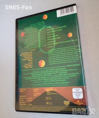 Pink Floyd - Live At Pompeii, снимка 3 - DVD дискове - 53850732