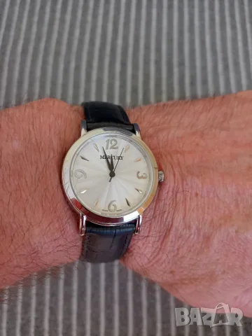 Mercury Swiss Made ръчен часовник 36мм, сребърен, снимка 3 - Други - 55961645