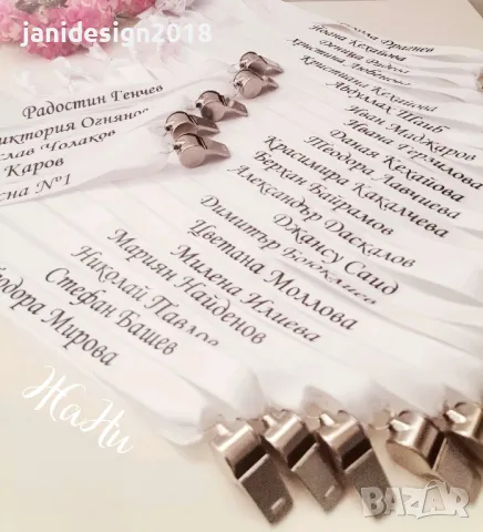 Метални свирки за Абитуриентски бал с надпис по поръчка #випуск2025 , снимка 2 - Други - 48876360