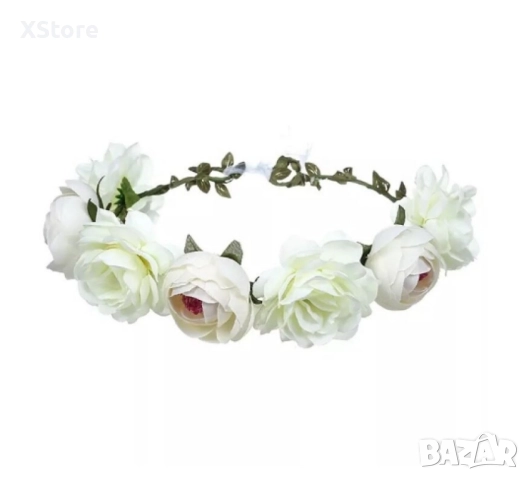 Венче за коса, вдъхновено от красивите рози, снимка 3 - Аксесоари за коса - 52508347