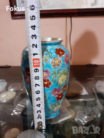 Сатцума Satsuma стара малка ваза порцелан маркировка, снимка 7 - Антикварни и старинни предмети - 53357794