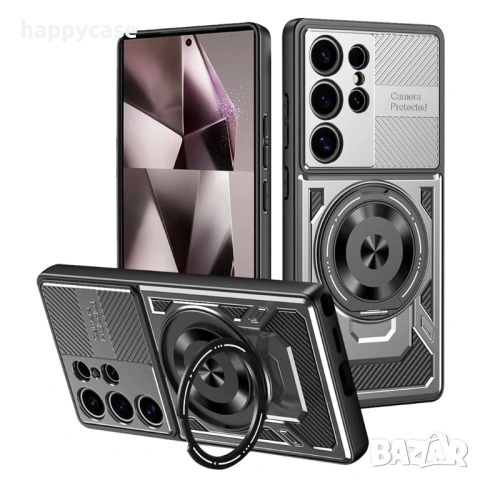 Samsung Galaxy S26 Ultra / S26+ / S26 / RUGGED MAGSAFE Удароустойчив кейс гръб калъф с пръстен, снимка 7 - Калъфи, кейсове - 53433318