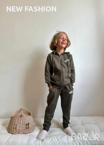 Детски Памучни Екипи - лого Бродирано ✨ Nike , снимка 3 - Детски анцузи и суичери - 51117604