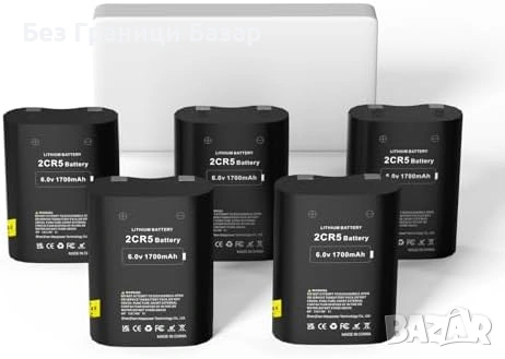 Нови 5 броя 2CR5 6V литиева батерия 1700mAh DL2CR5 EL2CR5 за фотоапарат, снимка 6 - Батерии, зарядни - 53015904