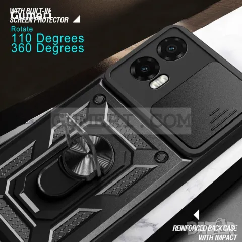 Хибриден Кейс с Капак и Ринг за Motorola Moto G35, снимка 6 - Калъфи, кейсове - 48433576