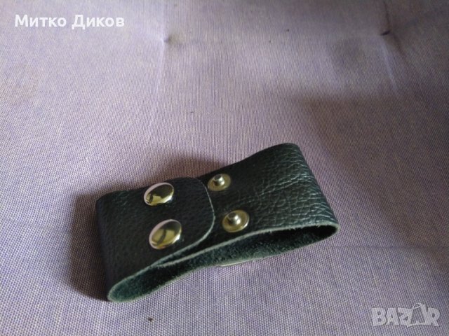 Гривна верижка за ръка женска естествена кожа 2225х38мм -40камъчета и и нскрустация, снимка 4 - Гривни - 40384624